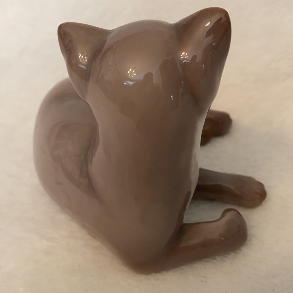 {VTG} Bing & Grondahl | Denmark Porcelain Cat Figurine 2514 ML Gray/White - Picture 7 of 12